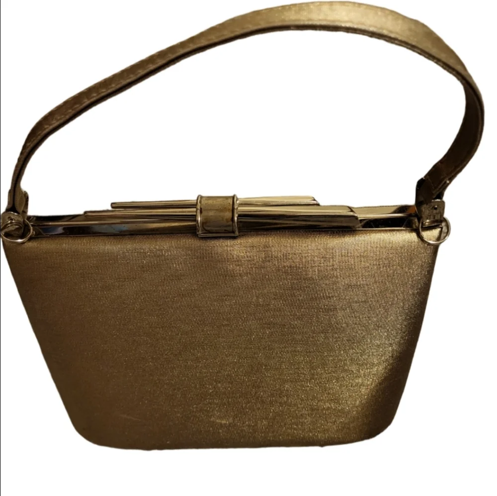 Chic Vintage Gold Women's Clutch Made By Sasha